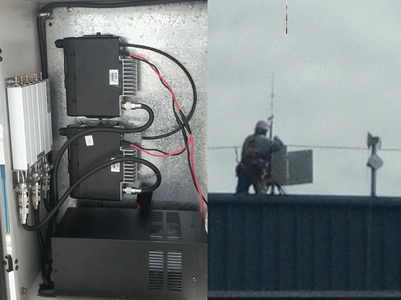 Repetidora con Equipos VX-2100 (VHF/UHF)<br />
